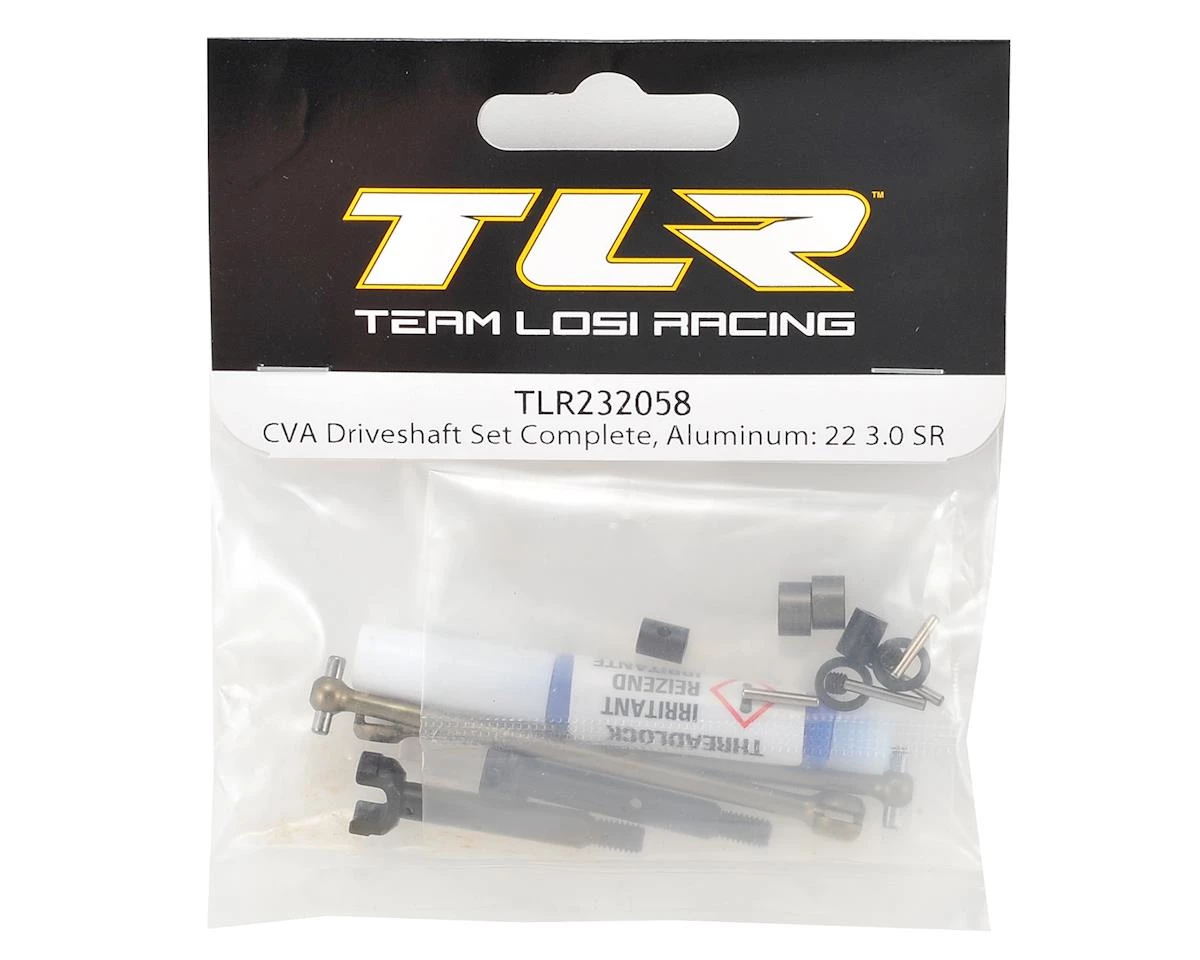 Team Losi Racing 22 3.0 SPEC-Racer Aluminum CVA Driveshaft Set 4 Team Losi Racing 22 3.0 SPEC-Racer Aluminum CVA Driveshaft Set - Image 2