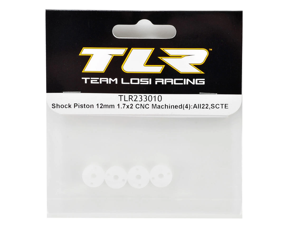Team Losi Racing 12mm CNC Machined Shock Piston Set (4) (1.7x2) 4 Team Losi Racing 12mm CNC Machined Shock Piston Set (4) (1.7x2) - Image 2