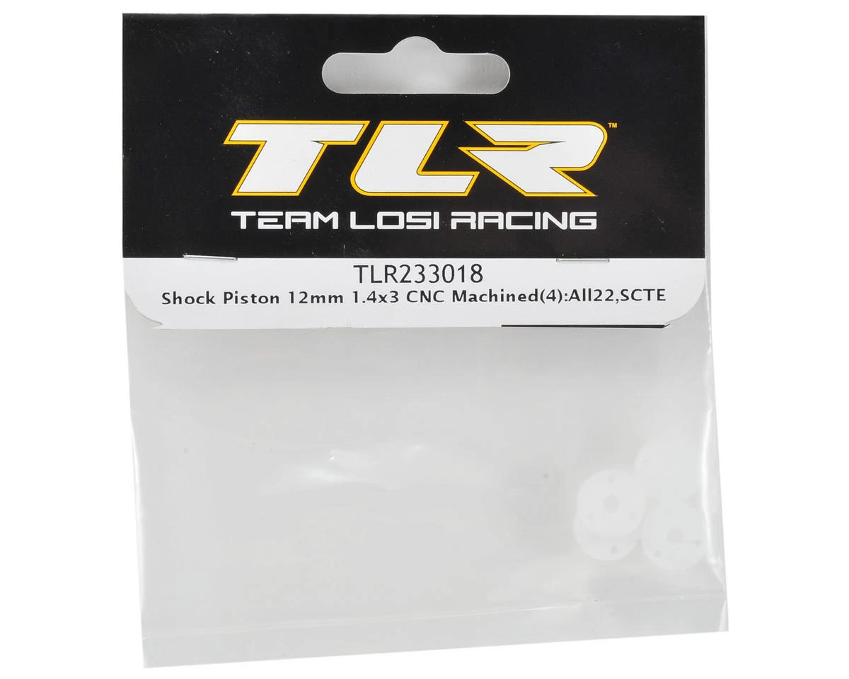Team Losi Racing 12mm CNC Machined Shock Piston (4) (1.4x3) 4 Team Losi Racing 12mm CNC Machined Shock Piston (4) (1.4x3) - Image 2