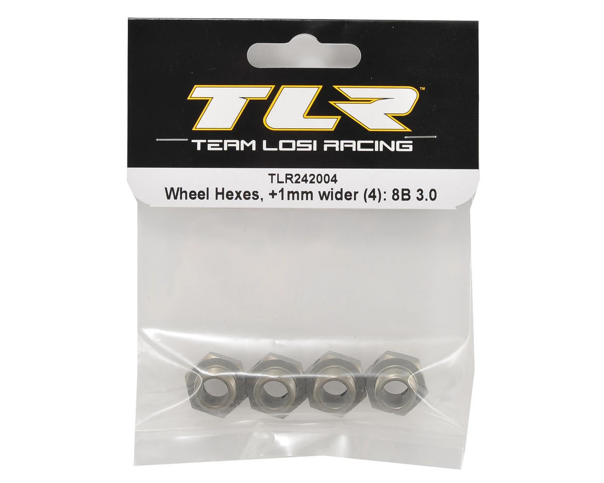 Team Losi Racing +1mm Wheel Hex Set (4) 4 Team Losi Racing +1mm Wheel Hex Set (4) - Image 2