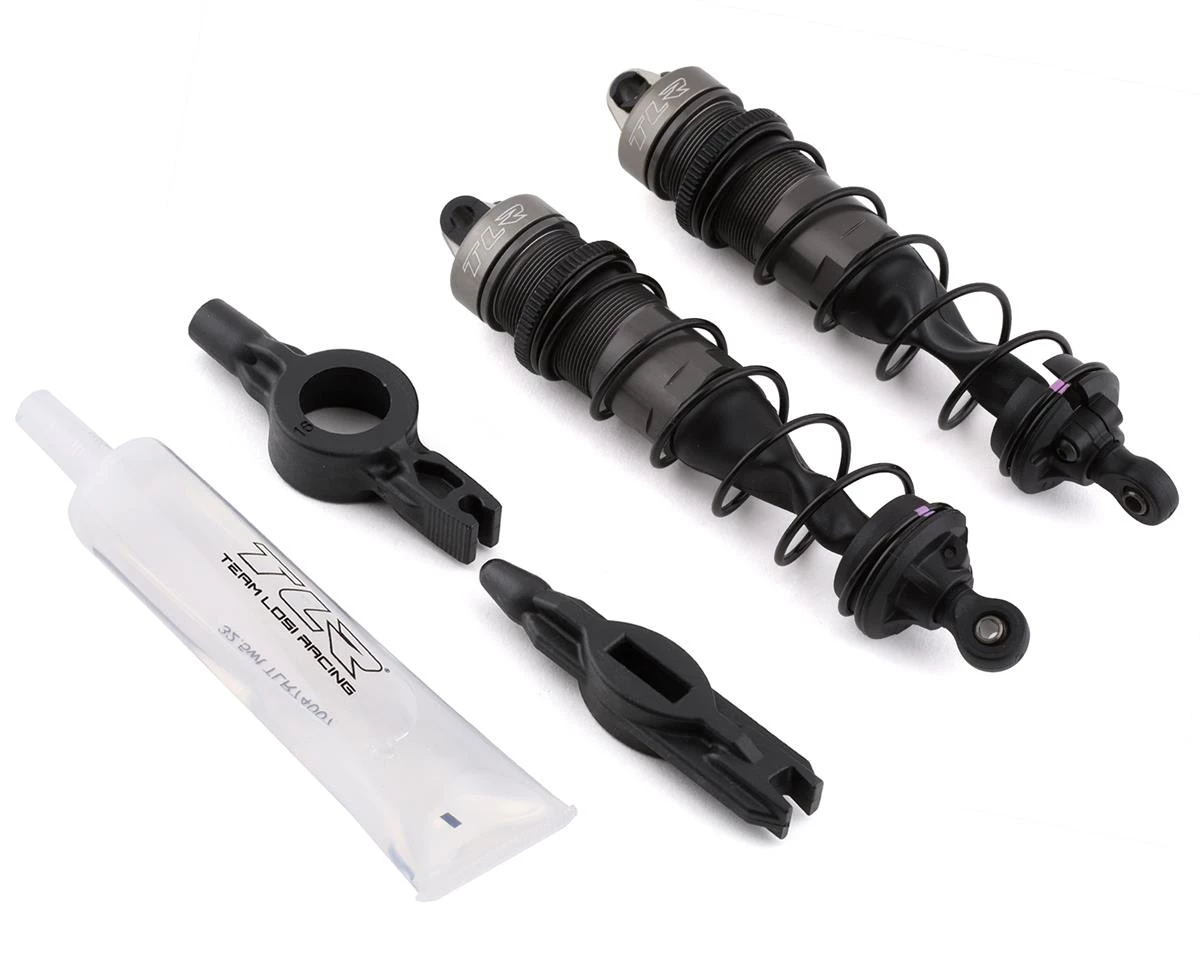 Team Losi Racing 110mm Assembled Front Shock Set w/40wt Shock Oil (2) 3 Team Losi Racing 110mm Assembled Front Shock Set w/40wt Shock Oil (2)