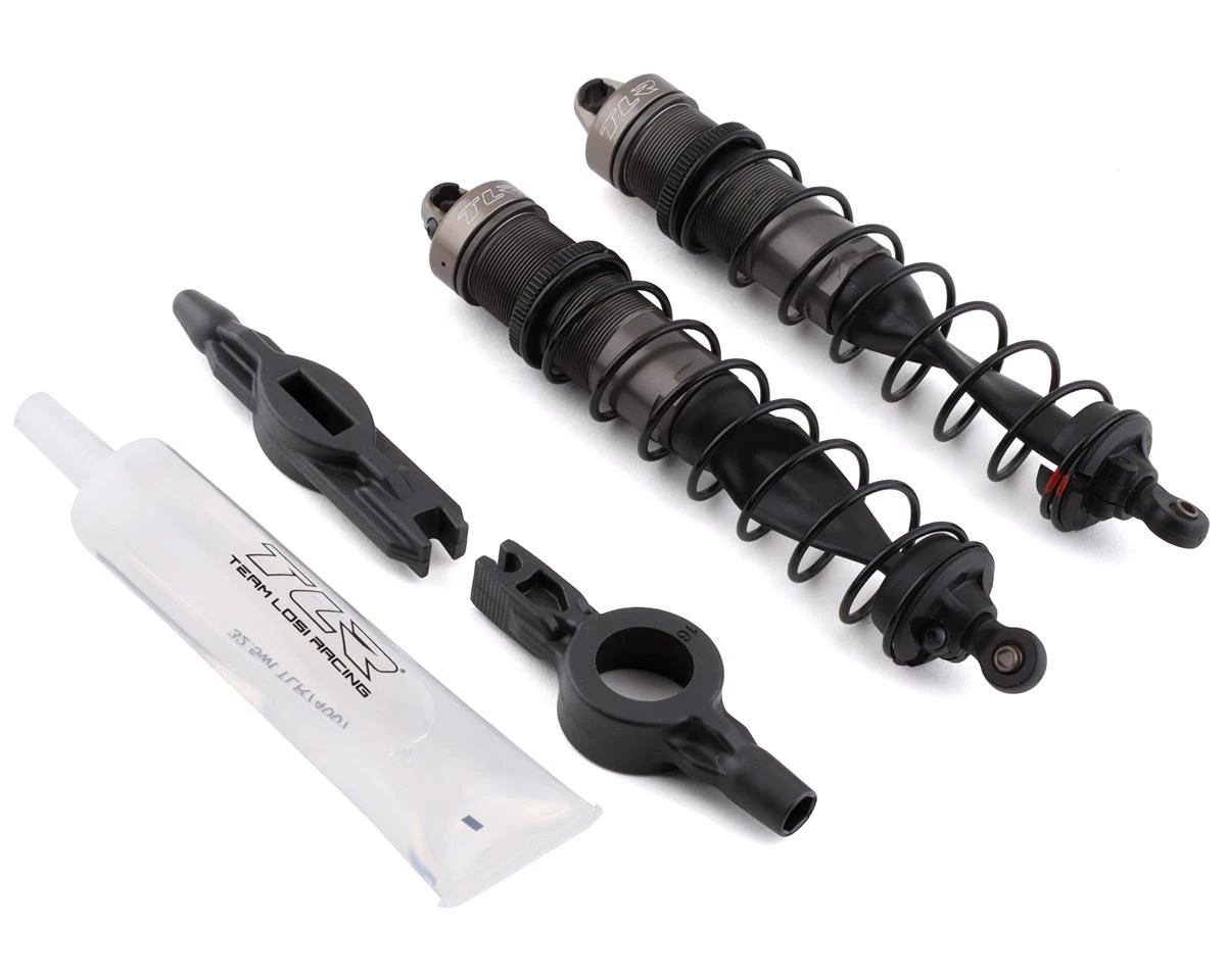 Team Losi Racing 135mm Assembled Rear Shock Set w/32.5wt Shock Oil (2) 3 Team Losi Racing 135mm Assembled Rear Shock Set w/32.5wt Shock Oil (2)