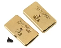 Team Losi Racing 22 5.0 Rear Brass Weight Set (Brass) (16g & 25g)