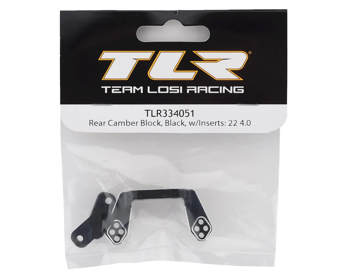Team Losi Racing 22 5.0 DC Elite Rear Camber Block w/Inserts (Black) 4 Team Losi Racing 22 5.0 DC Elite Rear Camber Block w/Inserts (Black) - Image 2