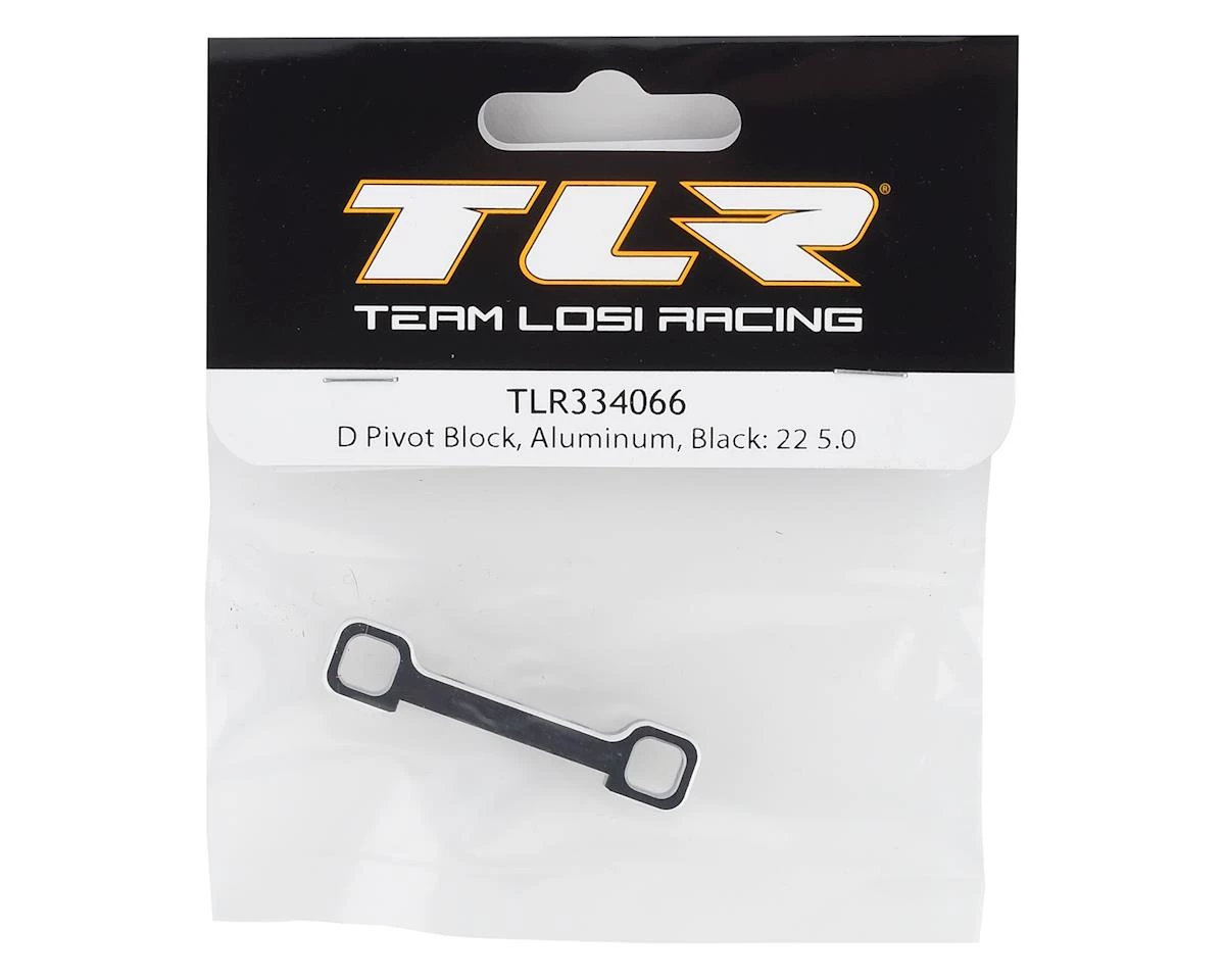 Team Losi Racing 22 5.0 Aluminum "D" Pivot Block (Black) 4 Team Losi Racing 22 5.0 Aluminum "D" Pivot Block (Black) - Image 2