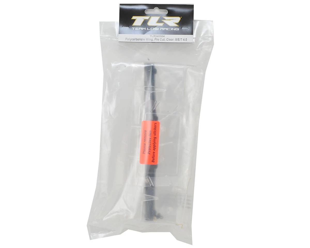 Team Losi Racing 8IGHT 4.0 Pre-Cut Polycarbonate Wing (Clear) 4 Team Losi Racing 8IGHT 4.0 Pre-Cut Polycarbonate Wing (Clear) - Image 2