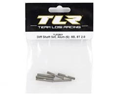 Team Losi Racing Aluminum Differential Shaft Set (6) -Team Losi Racing Sales tlr3501 1