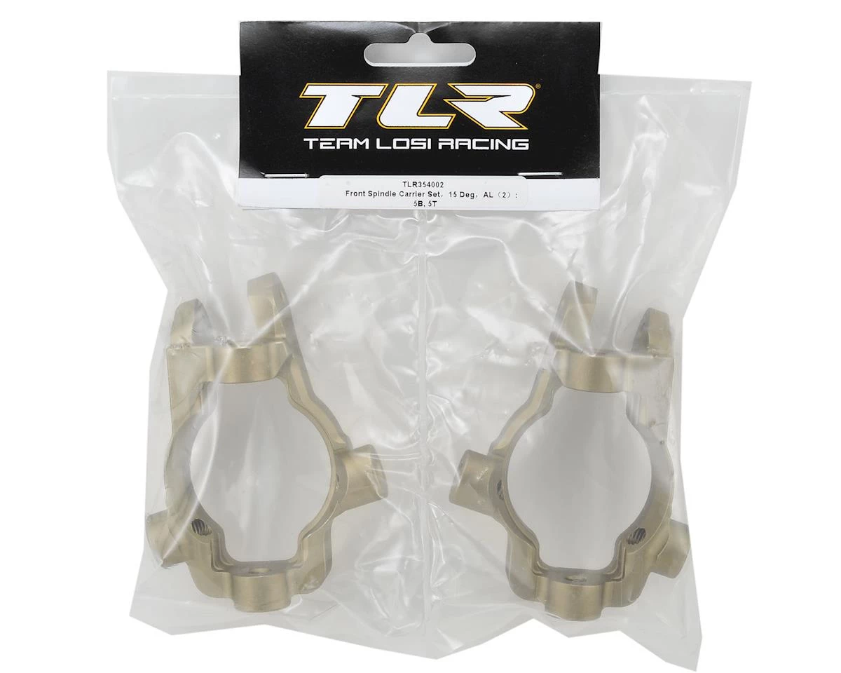 Team Losi Racing 15° 5IVE-B Aluminum Front Spindle Carrier Set (2) 4 Team Losi Racing 15° 5IVE-B Aluminum Front Spindle Carrier Set (2) - Image 2